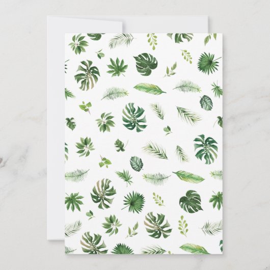 Oerwoud die de beste Baby shower-Kaart kent Kaart (Achterkant)