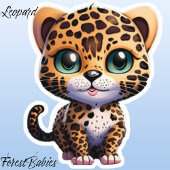 Oerwoud Dier Kitten Leopard Cub Kitty Cat Sticker