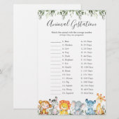 Oerwoud Dieren Baby shower (Voorkant / Achterkant)