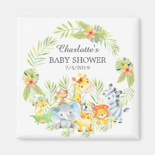 Oerwoud Dieren Baby shower Favor Magnet Magneet