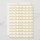 Oerwoud Dieren Baby shower Kaart (Achterkant)