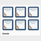 Oerwoud Dieren baby's eerste bibliotheek Vierkante Sticker (Vel)