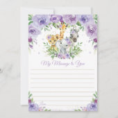 Oerwoud Dieren Bloementijd Capsule Bericht Kaart (Voorkant)