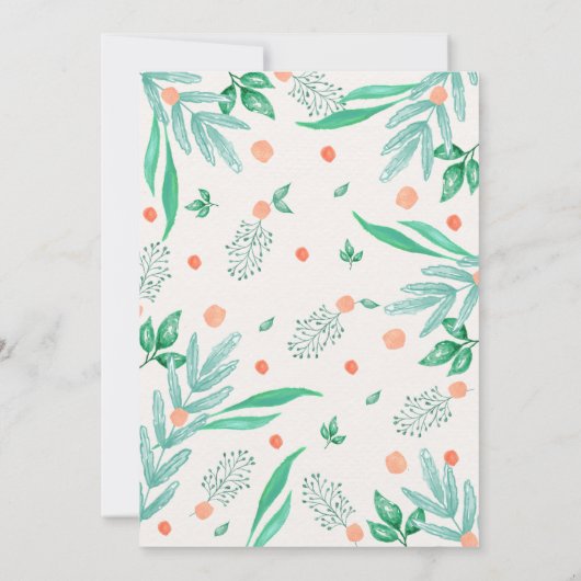 Oerwoud Dieren Doop 1e Verjaardagsuitnodiging Kaart (Achterkant)