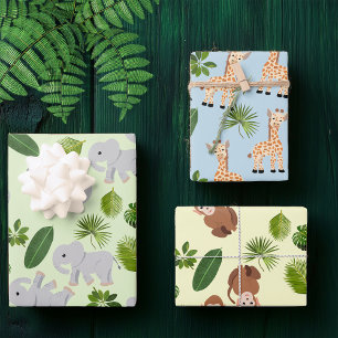 Oerwoud Dieren en Planten Inpakpapier Vel