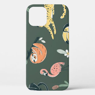 Oerwoud Dieren  Flora Fauna iPhone 12 Hoesje