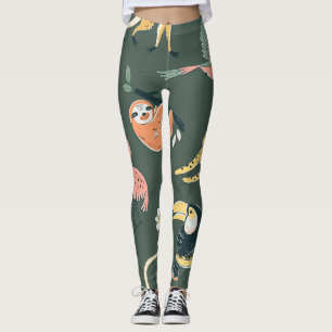 Oerwoud Dieren  Flora Fauna Leggings