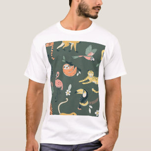 Oerwoud Dieren Flora Fauna T-shirt