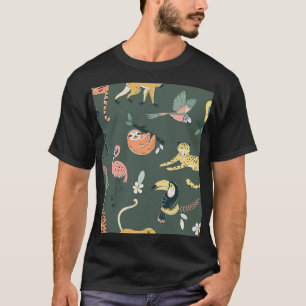 Oerwoud Dieren Flora Fauna T-shirt