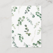 Oerwoud Dieren Greenery Diaper Raffle Ticket   Informatiekaartje (Achterkant)