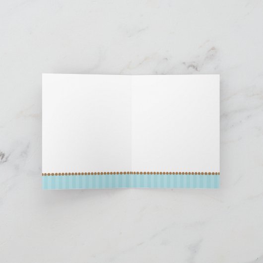 Oerwoud dieren in blauwe paraplu notitiekaarten (Binnen)