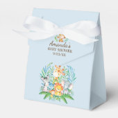 Oerwoud Dieren Jongens Baby shower Favor Box Bedankdoosjes (Voorkant Zijde)