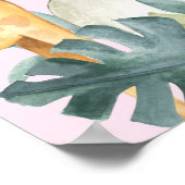 Oerwoud Dieren Meisjes Baby shower Welkom Poster (Hoek)