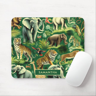 Oerwoud Dieren Patroon Muismat