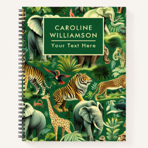 Oerwoud Dieren Patroon Notitieboek