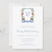 Oerwoud dieren rusten jongen en zien uitnodiging (Voorkant)