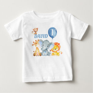 Oerwoud Dieren Safari Schattigee Baby Boy Verjaard