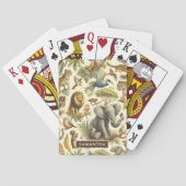  Oerwoud Dieren Waterverf Pokerkaarten (Achterkant)