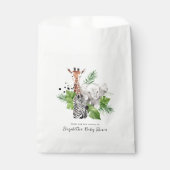 Oerwoud dierentuin | BABY SHOWER Bedankzakje (Voorkant)