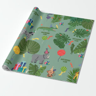 Oerwoud dierentuin  cadeaupapier