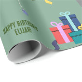 Oerwoud dierentuin cadeaupapier (Rol Hoek)