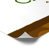 Oerwoud dierentuin Giraffe - Aangepaste jaarbanner Poster (Hoek)