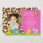 Oerwoud dierentuin Safari Kaart (Voorkant / Achterkant)