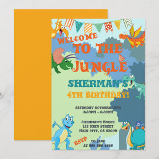 Oerwoud Dinosaur 1e 2e 3e 4e kinderdag Kaart