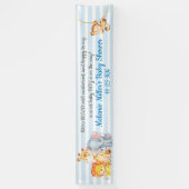 Oerwoud Elephant Baby shower Banner (Verticaal)