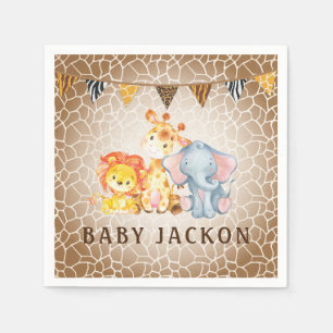 Oerwoud Elephant Baby shower Napkins Servet
