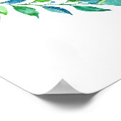 Oerwoud Elephant Baby shower Welkom Poster (Hoek)