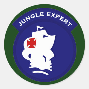 Oerwoud Expert zakpatch Ronde Sticker