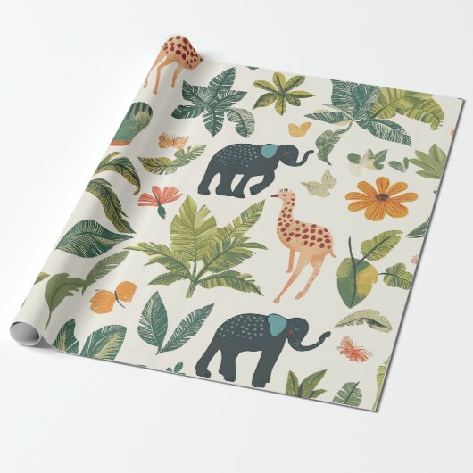 Oerwoud Explorer Cadeaupapier (Uitgerold)