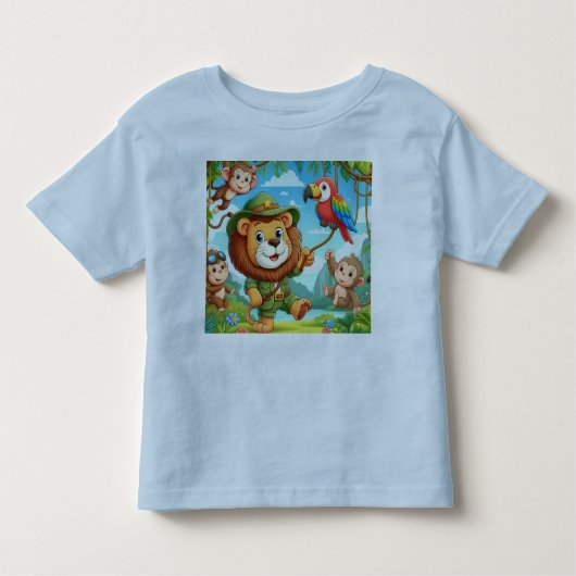 Oerwoud Explorer's Adventure Kinder Shirts (Voorkant)