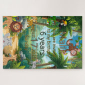  Oerwoud feestuitnodigingspuzzel Legpuzzel (Horizontaal)