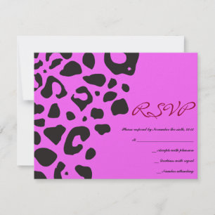 OERWOUD FEVER Bat Bar Mitzvah Reply Card RSVP Kaartje