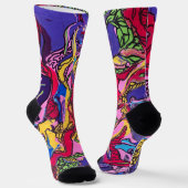 ‘Oerwoud Fever’ gedrukte Unisex Sokken (Gebogen)