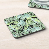 Oerwoud Floral Pattern Bier Onderzetter (Linkerzijde)