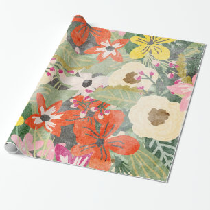 Oerwoud Flowers Wrapping Paper Cadeaupapier