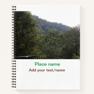 Oerwoud Forest Trees Mountain Travel Plaats Naam t Notitieboek