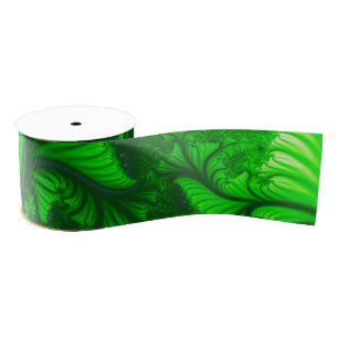 Oerwoud fractal grosgrain lint