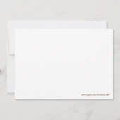 Oerwoud Giraffe Birthday Uitnodiging 5 x 7 (Achterkant)