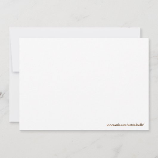 Oerwoud Giraffe Birthday Uitnodiging 5 x 7 (Achterkant)