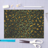 Oerwoud Green Yellow Cheetah Leopard Pattern Tissuepapier (Craft)