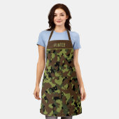 Oerwoud Groene Camo Custom Schort (Gedragen)