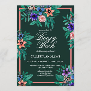 Oerwoud Groene Koraal Bloemen Waterverf Boozy Bach Kaart