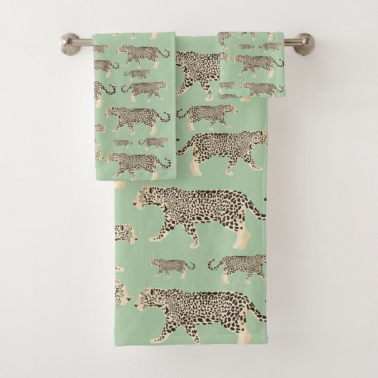 Oerwoud Jaguar Animal Pattern Bad Handdoek (Insitu)