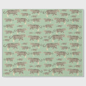 Oerwoud Jaguar Animal Pattern Cadeaupapier (Vlak)