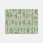 Oerwoud Jaguar Animal Pattern Fleece Deken (Voorkant (Horizontaal))