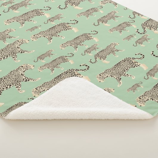 Oerwoud Jaguar Animal Pattern Sherpa Deken (3/4)